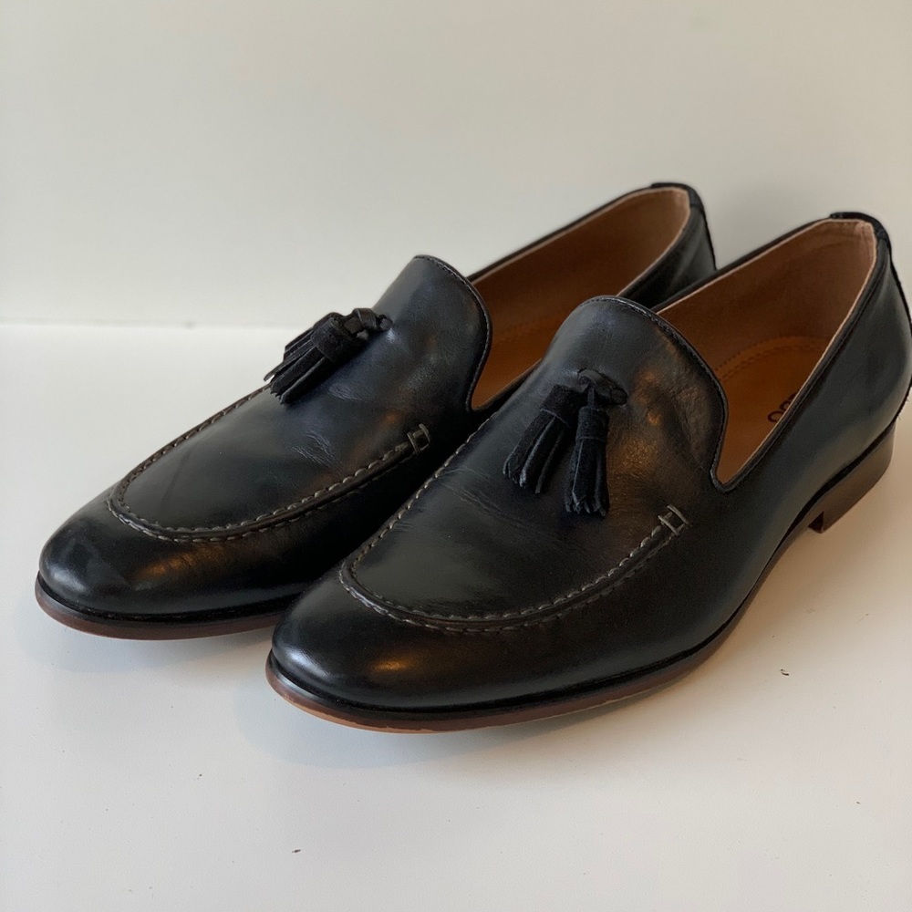 Black Dress up Slip Ons